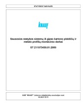 Gipso kartono plokščių technologinė kortelė 1