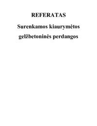 Surenkamos kiaurymėtos gelžbetoninės perdangos 1