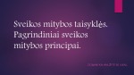 Sveikos mitybos taisyklės skaidrės 1