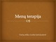 Menų terapija