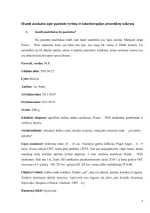 Pediatrinės praktikos ataskaita 3