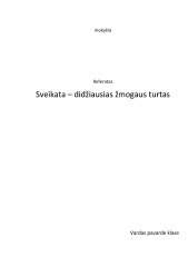 Referatas apie sveikatą 1