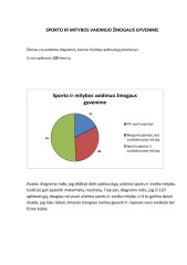 Sporto ir mitybos vaidmuo žmogaus gyvenime statistika 1