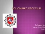 Policininko profesija skaidrės 1