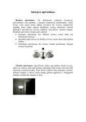 Interjero apšvietimas 1