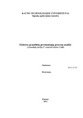 Elektros grandinių pereinamųjų procesų analizė 1