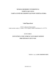 Tos pačios lyties asmenų santuokos teisinis pripažinimas Lietuvoje 1