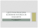 Lietuvos policijos kūrimosi istorija ir dabartis 1