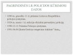 Lietuvos policijos kūrimosi istorija ir dabartis 3