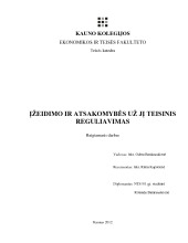 Įžeidimas ir atsakomybė už jį teisinis reguliavimas 1