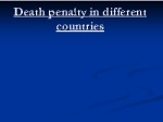 Death penalty in different countries 1