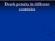 Death penalty in different countries
