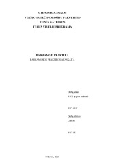 Teisės baigiamoji praktika 1