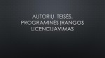Autorių teisės: Licencija 1