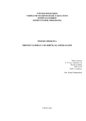 Teismo medicina: Mirties samprata ir mirčių klasifikacijos 1