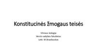 Konstitucinės žmogaus teisės skaidrės 1