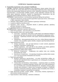 Tarptautinių organizacijų sąvoka, požymiai ir klasifikacija 1