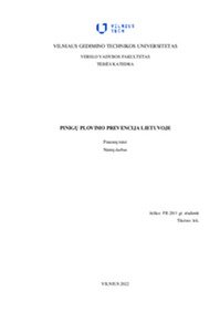 Pinigų plovimas ir jo prevencija Lietuvoje 1