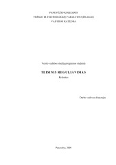 Teisinis reguliavimas 2 1