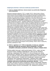 Lietuvos konstitucinė raida 1