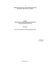 Investavimo skatinimo teisinis reglamentavimas 1