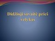 Didžioji savaitė prieš Velykas