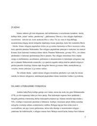 Islamo religijos atsiradimo priežastys, raida ir nūdienos nuostatos kitoms religijoms 2