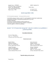 Pažintinė praktika įmonėje ALTAS komercinis transportas 3