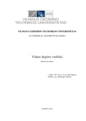 Vidaus degimo varikliai kursinis projektas 1