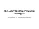 ES ir Lietuvos transporto plėtros strategijos 