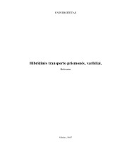 Hibridinės transporto priemonės, varikliai referatas 1