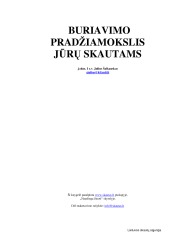 Jurinis skautavimas. Būriavimo pradžiamokslis 1