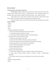 Logistika verslo analizė ir planavimas 2