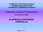 Klaipėdos konteinerių terminalas projektas 1