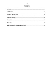 Kelionių organizatorius Verslo planas 2