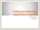 Lietuvos kelionių agentūrų analizė