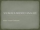 Turizmas Vilniaus mieste 