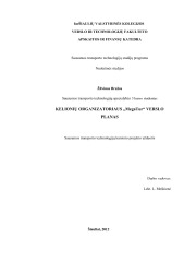 Kelionių organizatoriaus kelionių agentūros verslo planas 1