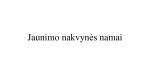 Jaunimo nakvynės namai projektai 1