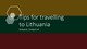 Tips for travelling in Lithuania