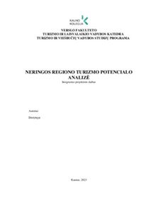 Neringos regiono turizmo potencialo analizė 1