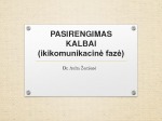 Pasirengimas kalbai 1