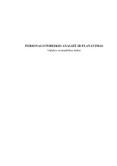 Personalo poreikio analizė ir planavimas savarankiškas darbas 1