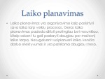 Laiko planavimo metodai 3