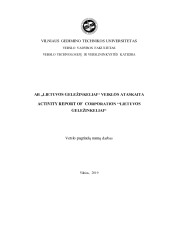 AB „Lietuvos geležinkeliai“ veiklos ataskaita 1