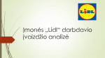 Įmonės „Lidl“ darbdavio įvaizdžio analizės pristatymas 1