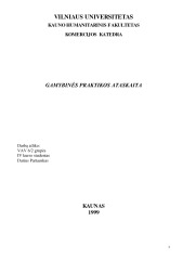 Gamybinės praktikos ataskaita 1