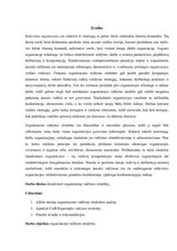 Organizacinės valdymo struktūros charakteristikos 2