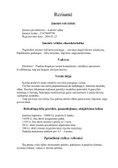 Siuvyklos verslo planas 2