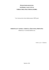 Personalo valdymas, organizavimas 1